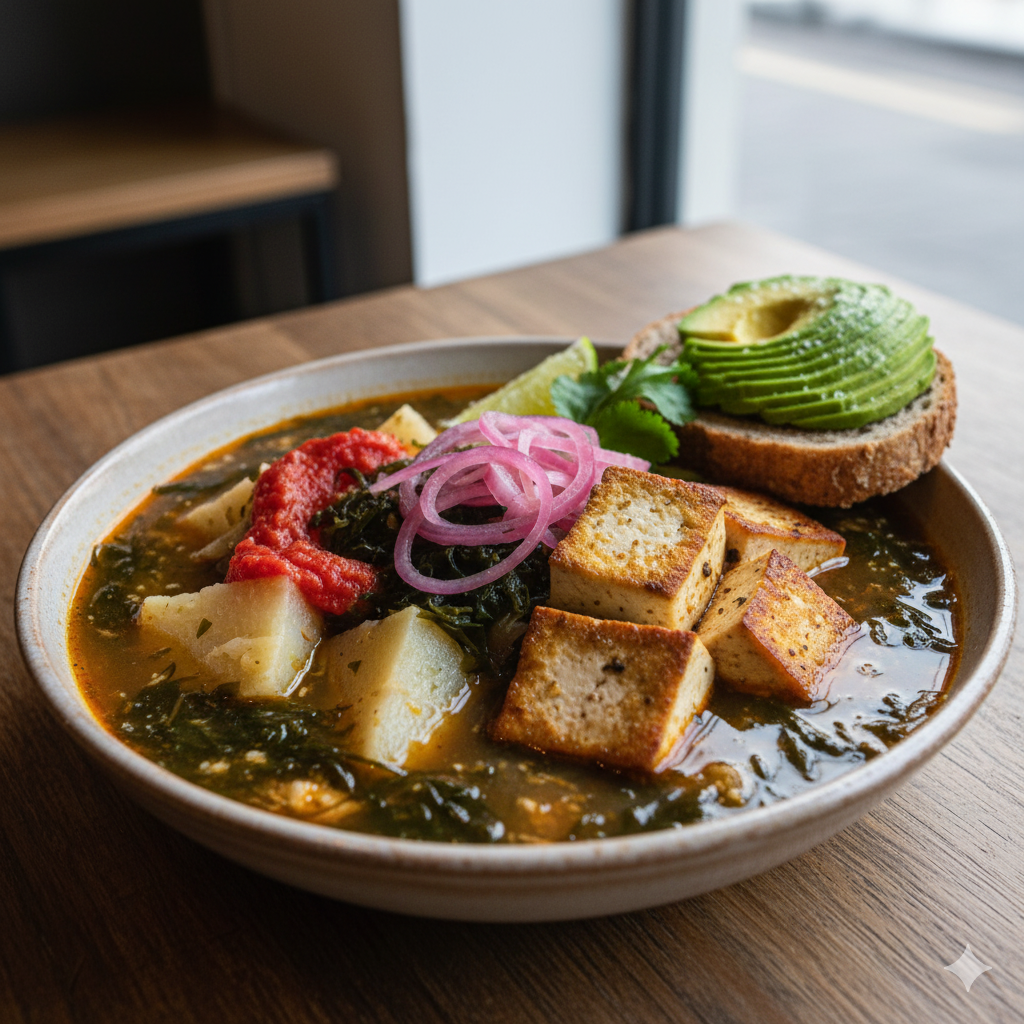 22 encebollado vegano